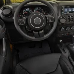 Spec-D Tuning 14-17 Jeep Wrangler Rear Floor Mats 1Pc 4 14-17 Jeep Wrangler Rear Floor Mats 1Pc