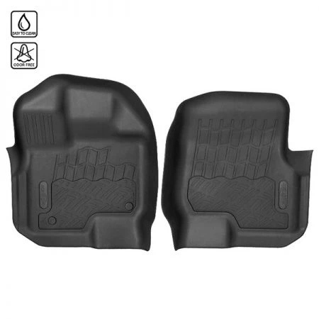 Spec-D Tuning 09-14 Ford F150 Super Crew Fl+Fr Floor Mat 2Pc