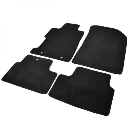 Spec-D Tuning 06-11 Honda Civic 2 Doors Black Floor Mat With Red Stitching