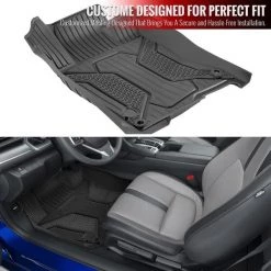 FLOOR MATS INJECITION TPE 5 PIECE 2 FRONT 3 BACK, 5PK