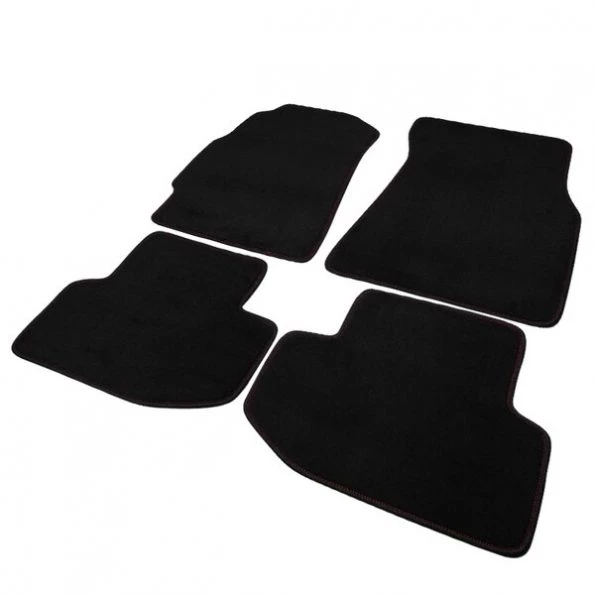 94-01 Acura Integra 2 Doors Red Stitches Black Floor Mat Black