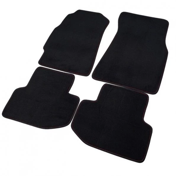 94-01 Acura Integra 2 Doors Red Stitches Black Floor Mat Black