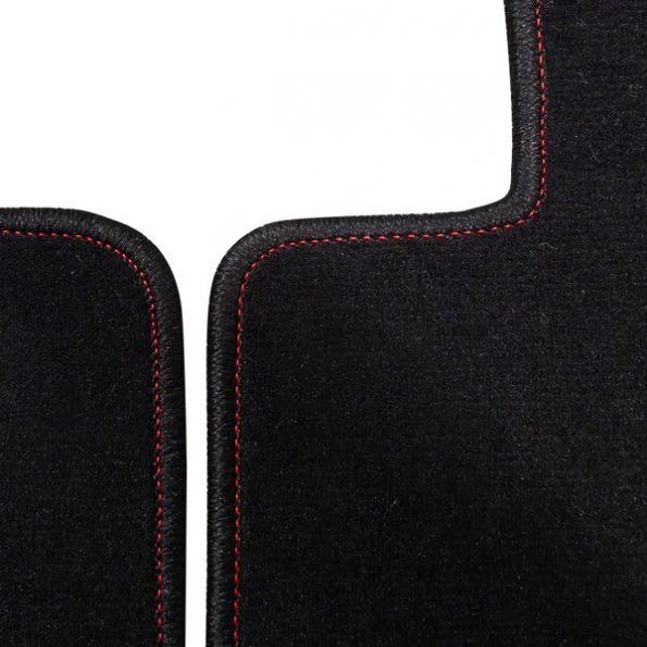 94-01 Acura Integra 2 Doors Red Stitches Black Floor Mat Black