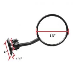 07-Up Jeep Wrangler Side Mirror- Round