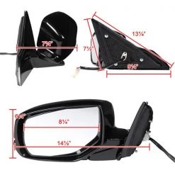 14-17 Honda Accord Side Mirror, RMV-ACD14HP7-B-MP-L