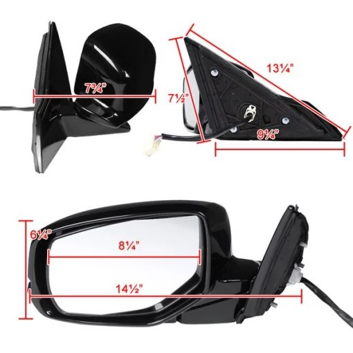 14-17 Honda Accord Side Mirror, RMV-ACD14HP7-B-MP-L