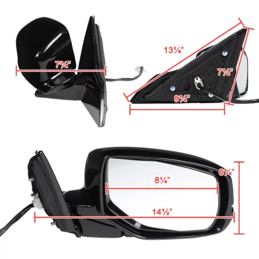 14-17 Honda Accord Side Mirror, RMV-ACD14HP7-B-MP-R