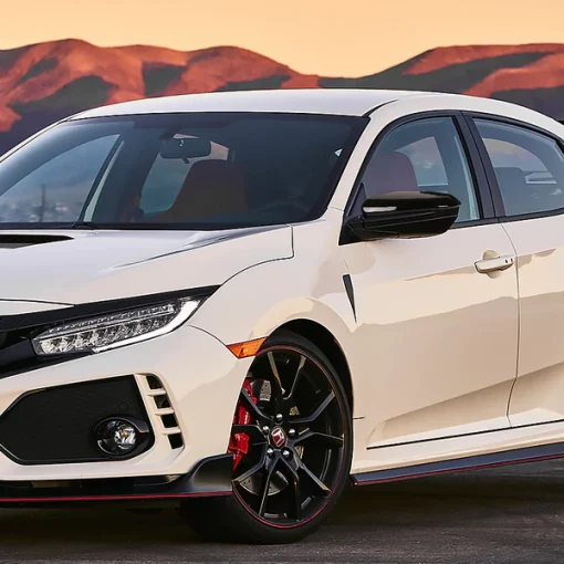 16-18 Honda Civic Side Mirror-Left- 3 Wires, Power Glossy Black