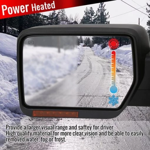 07-14 Ford F150 Towing Mirror-Chrome- Left