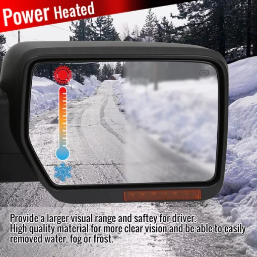 07-14 Ford F150 Towing Mirror-Chrome- Right