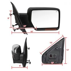 Spec-D Tuning 07-14 Ford F150 Towing Mirror-Chrome- Right 5 07-14 Ford F150 Towing Mirror-Chrome- Right
