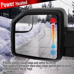 Spec-D Tuning 15-17 Ford F150 Towing Mirror-Chrome- Left 9 15-17 Ford F150 Towing Mirror-Chrome- Left