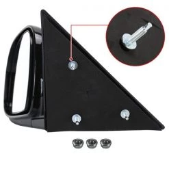 Spec-D Tuning MANUAL SIDE MIRROR GLOSSY BLACK - LEFT SIDE 9 MANUAL SIDE MIRROR GLOSSY BLACK – LEFT SIDE