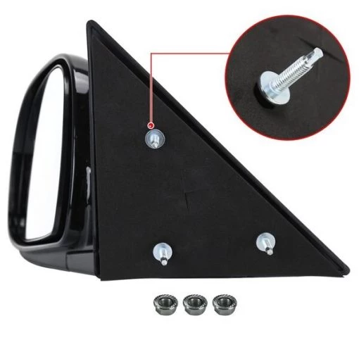 MANUAL SIDE MIRROR GLOSSY BLACK – LEFT SIDE