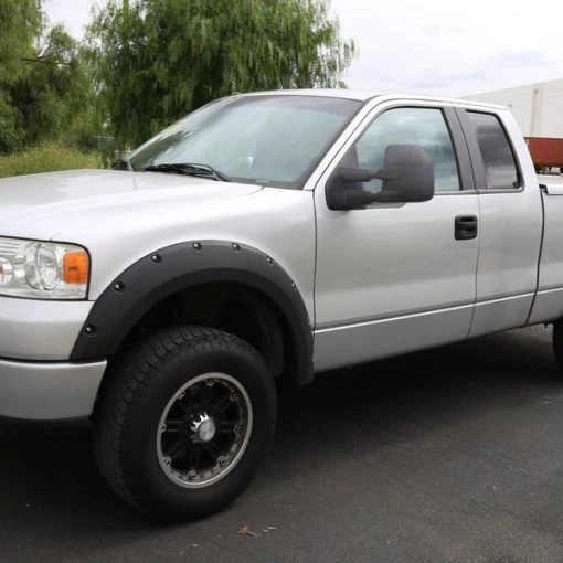 04-14 Ford F150 Towing Mirrors Black Texture- Manual