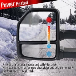 04-06 Ford F150 Towing Mirrors Chrome- Clear Signal- Power Heated