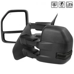 Spec-D Tuning 07-14 Ford F150 Towing Mirrors, RMX-F15007F3GH-P-FS