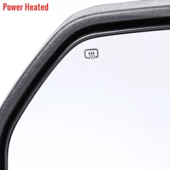 15-17 Ford F150 Towing Mirrors-Black Texture, RMX-F15015F3GH-P-FS