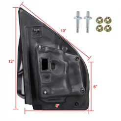 15-17 Ford F150 Towing Mirrors Manual-Black Texture