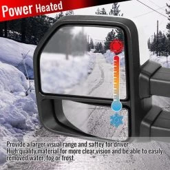 15-17 Ford F150 Towing Mirrors-Chrome, RMX-F15015F4GH-P-FS