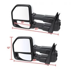 15-17 Ford F150 Towing Mirrors-Chrome, RMX-F15015F4GH-P-FS