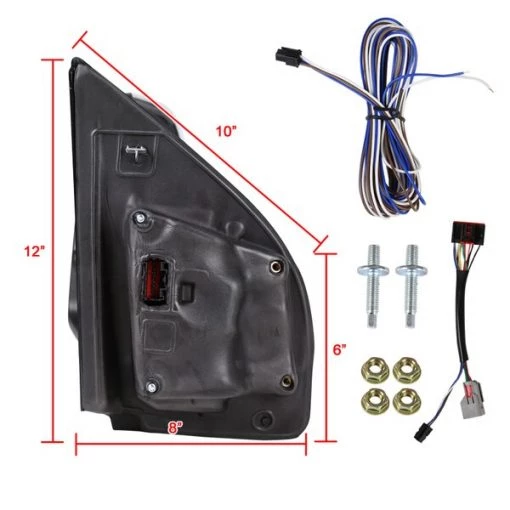 15-17 Ford F150 Towing Mirrors-Chrome, RMX-F15015F4GH-P-FS