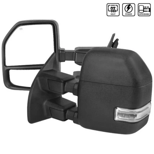 Spec-D Tuning 99-16 Ford F250 Super Duty Towing Mirrors, RMX-F25099F1H-P-FS 1 99-16 Ford F250 Super Duty Towing Mirrors, RMX-F25099F1H-P-FS