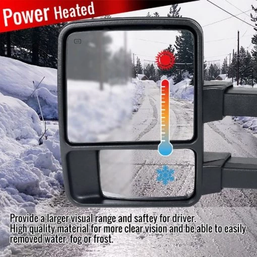 99-15 Ford F250 Super Duty Towing Mirrors, RMX-F25099G2GH-P-FS