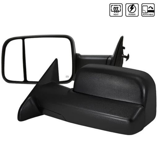 Spec-D Tuning 09-12 Dodge Ram Towing Mirrors Power Heated, RMX-RAM0915H-P-ZM 1 09-12 Dodge Ram Towing Mirrors Power Heated, RMX-RAM0915H-P-ZM