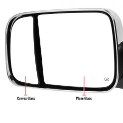 09-12 Dodge Ram Towing Mirrors-Power- Chrome Cover