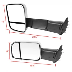 13-15 Dodge Ram Towin Mirrors -Chrome
