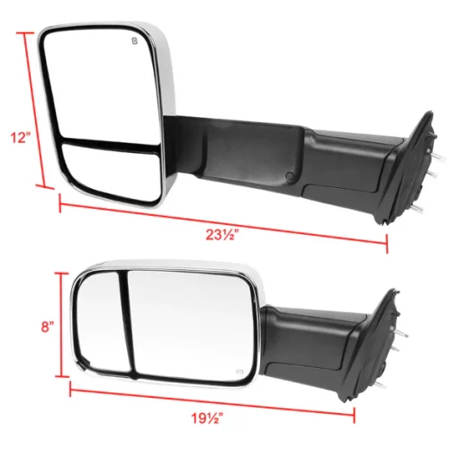 13-15 Dodge Ram Towin Mirrors -Chrome