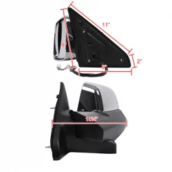 13-15 Dodge Ram Towin Mirrors -Chrome