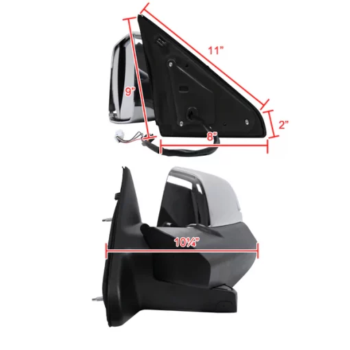 13-15 Dodge Ram Towin Mirrors -Chrome