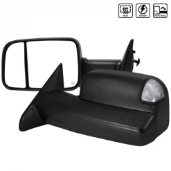 Spec-D Tuning 13-15 Dodge Ram Towing Mirrors- Power Heated LED- Fit 1500 2500 3500