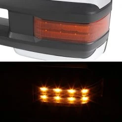 07-13 Chevrolet Silverado Towing Mirror Chrome Cvr Power Heated LED