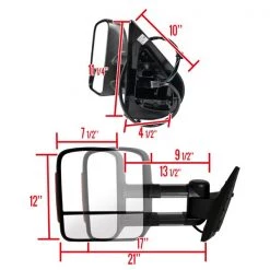 07-13 Chevrolet Silverado Towing Mirrors Power, Heated, LED Signal