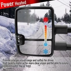 14-16 Chevy Silverado Towing Mirrors, RMX-SIV14G3GHP-TS-FS