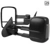 Spec-D Tuning 14-18 Chevrolet Silverado Towing Mirrors Black- Manual- Fits 1500