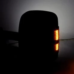 14-18 Chevrolet Silverado Towing Mirrors Black- Manual- Fits 1500