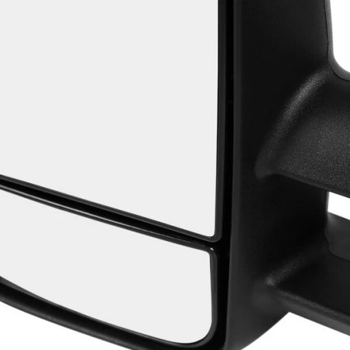 14-18 Chevrolet Silverado Towing Mirrors Black- Manual- Fits 1500