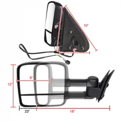 99-02 Chevrolet Silverado 99-02 Silverado Towing Mirrors – Power