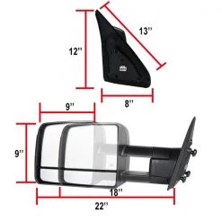 07-Up Toyota Tundra Towing Mirrors – Power