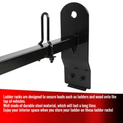 3 Inch Universal Ladder Rack With Gutter