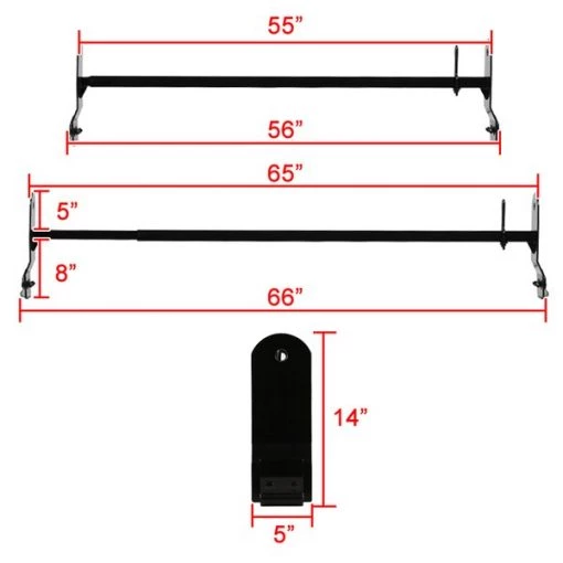 3 Inch Universal Ladder Rack With Gutter