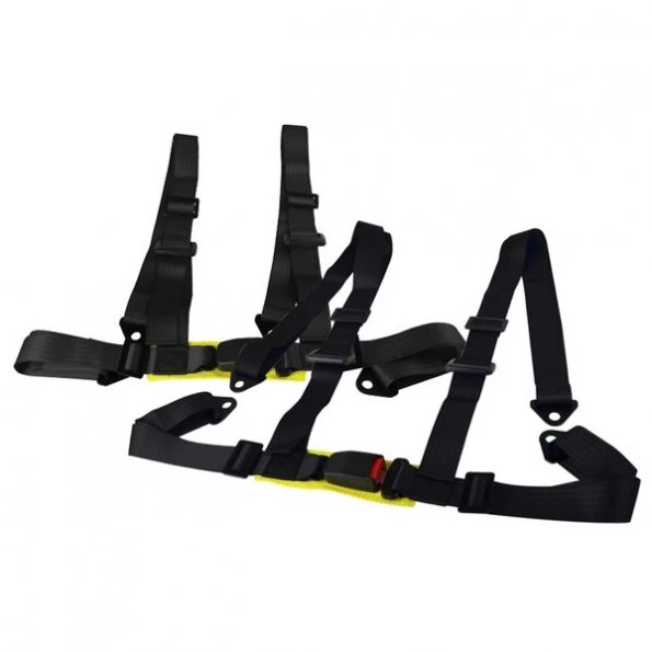 RACING SEAT BELT 4 POINT HARNESS – BLACK