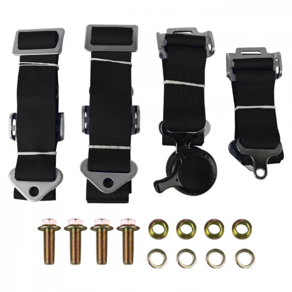 4 Point Harness Cam Lock Seat Belt – Black