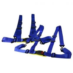RACING SEAT BELT 4 POINT HARNESS – BLUE