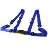 Spec-D Tuning RACING SEAT BELT 4 POINT HARNESS - BLUE