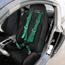 4 Point Harness Cam Lock Seat Belt – Green